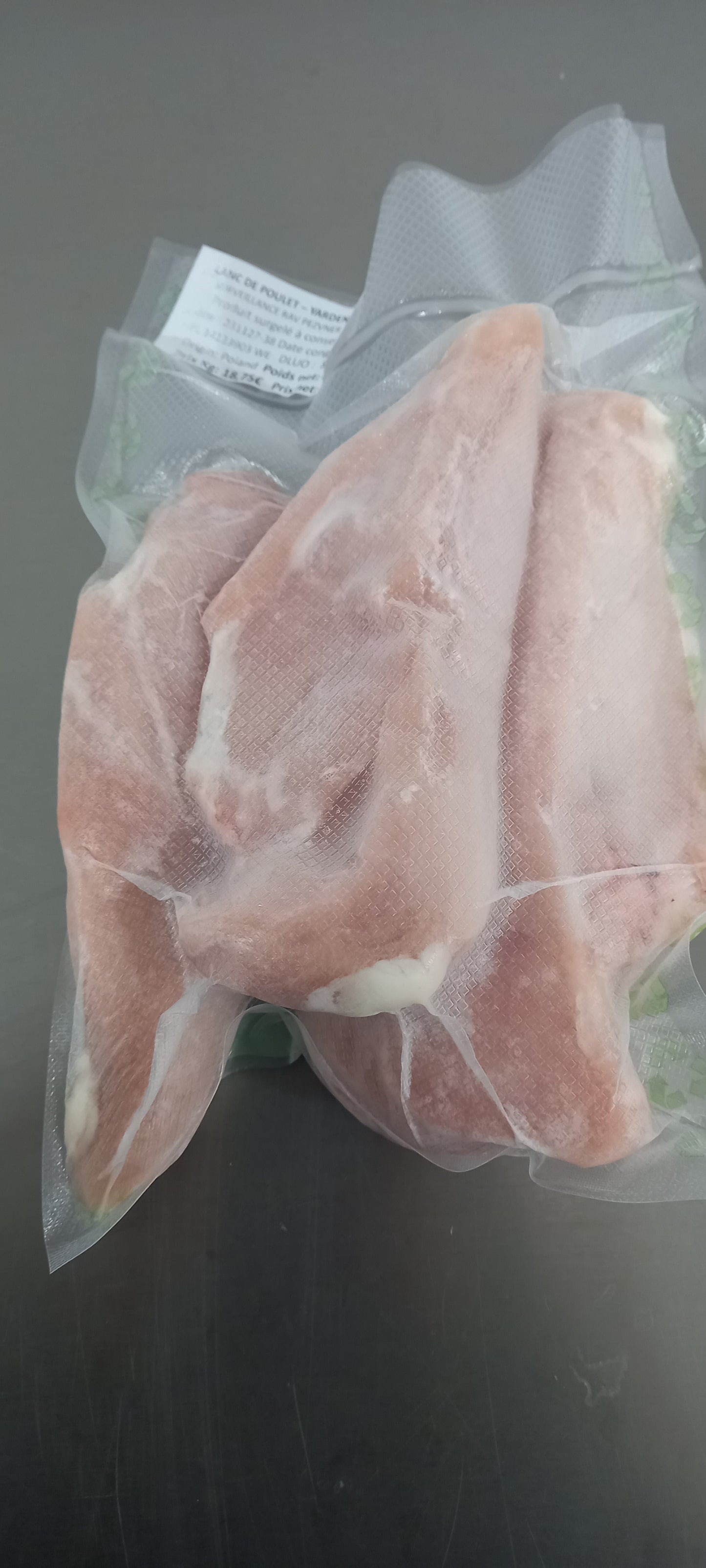 Blanc de poulet surgelés IQF