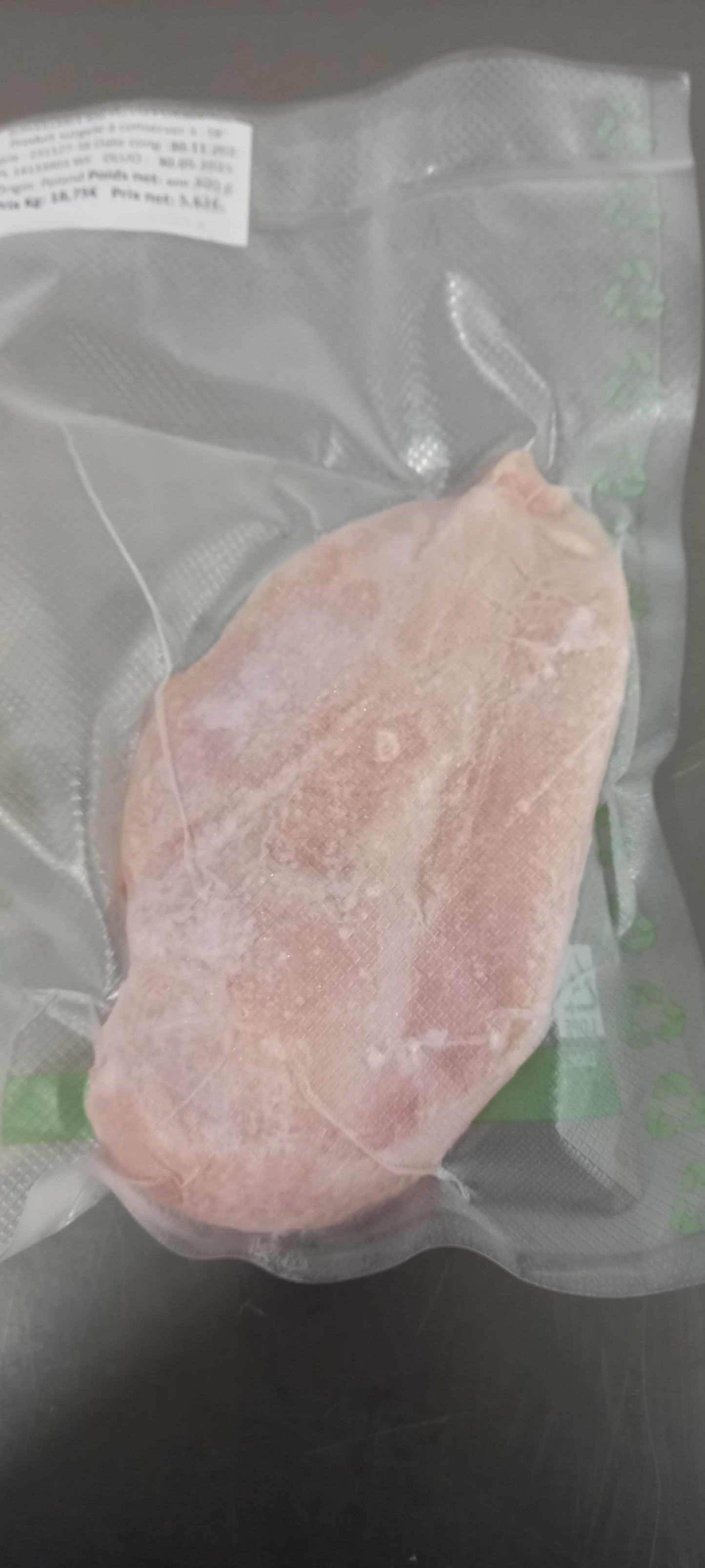 Blanc de poulet surgelés IQF