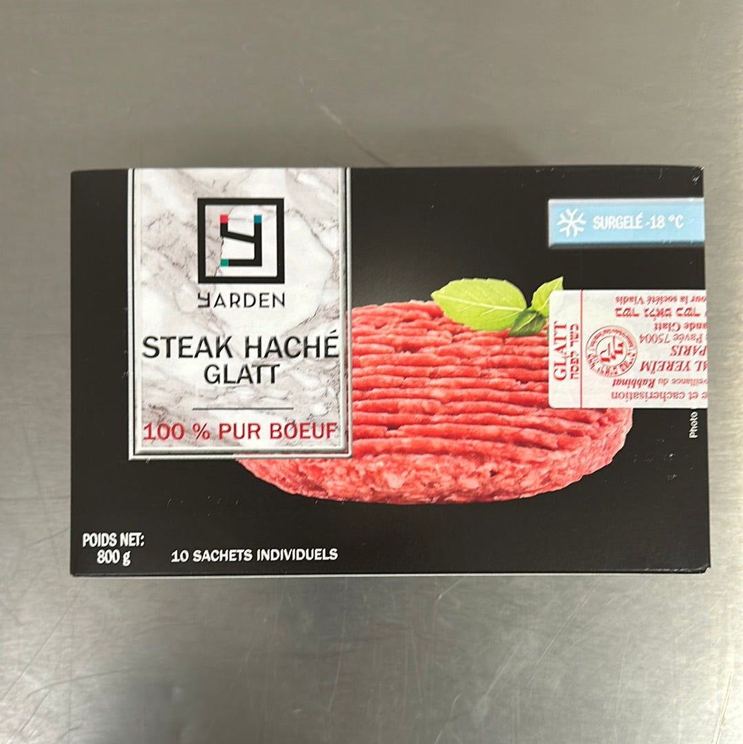 Steak Haché Pur Boeuf 800gr Glatt YARDEN