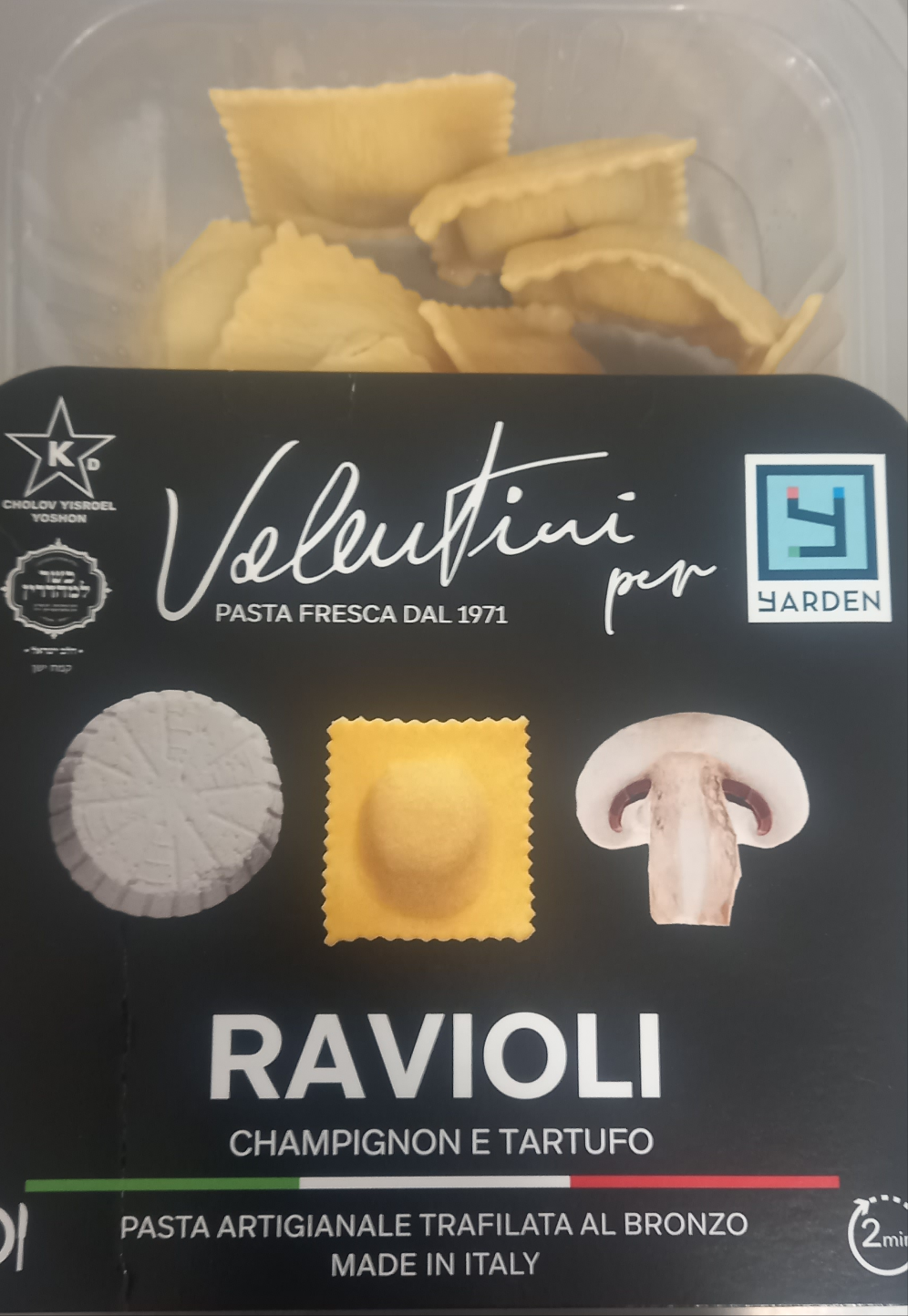 Ravioli Champignons et truffes noires 250 g YARDEN