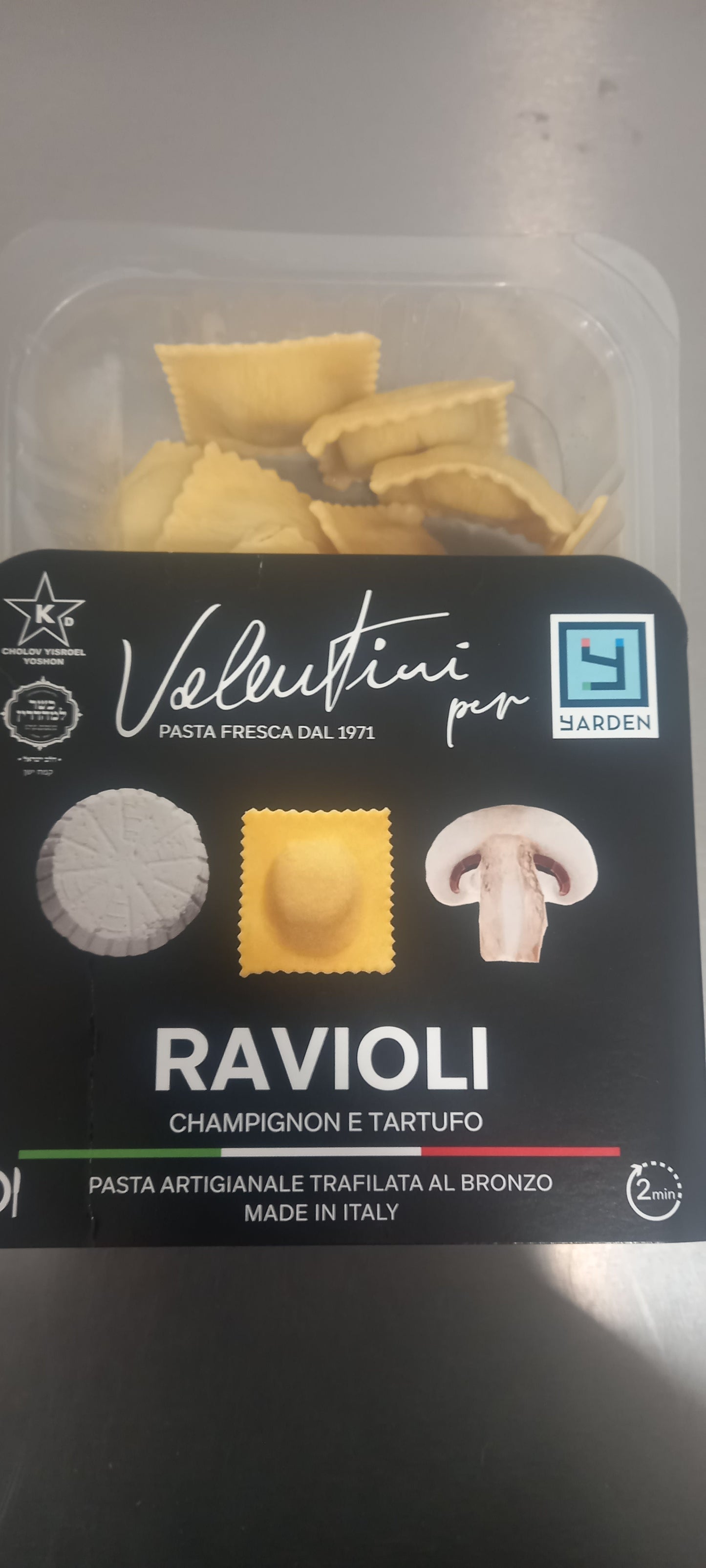 Ravioli Champignons et truffes noires 250 g YARDEN