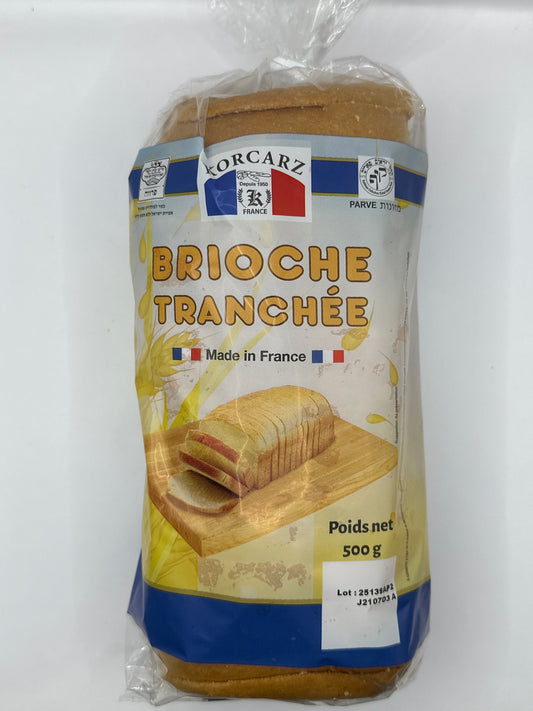 Brioche tranchée traditionnelle 500 gr KORCARZ