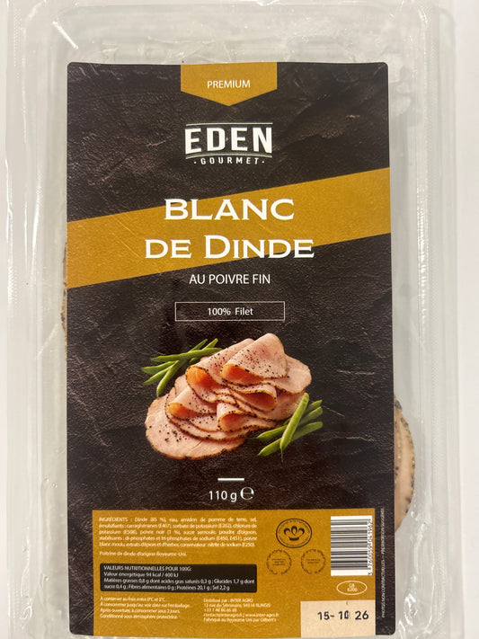 Blanc de dinde au poivre 110 gr