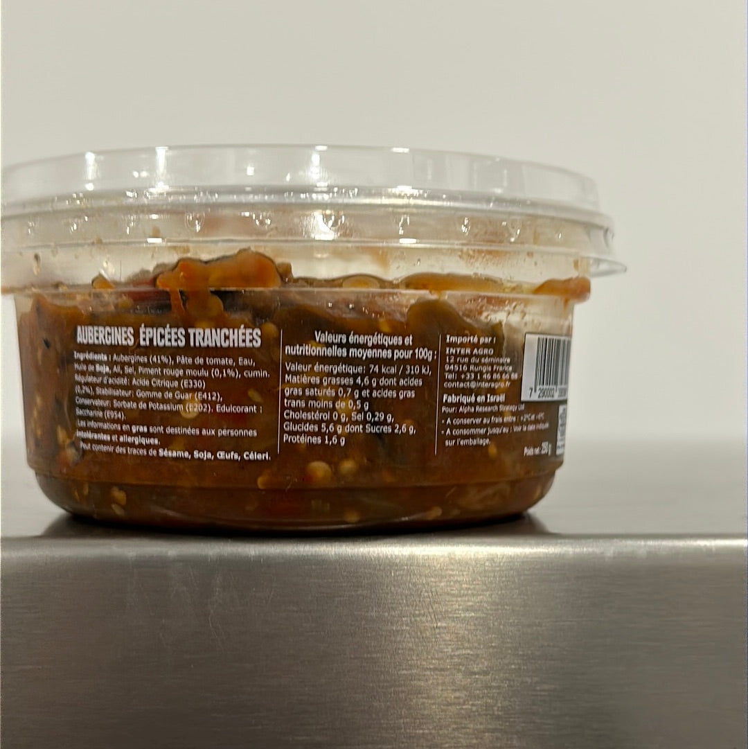 Aubergines épicées tranchées 250 g EDEN