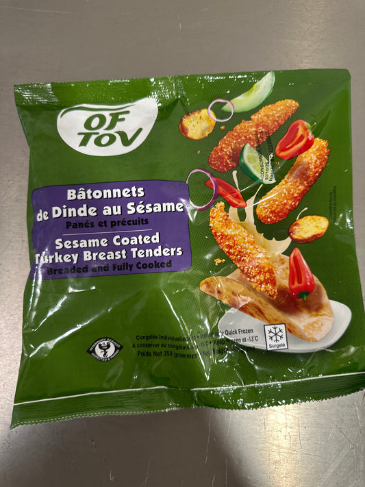 Batonnets de dinde panés sésame 350 gr OFTOV