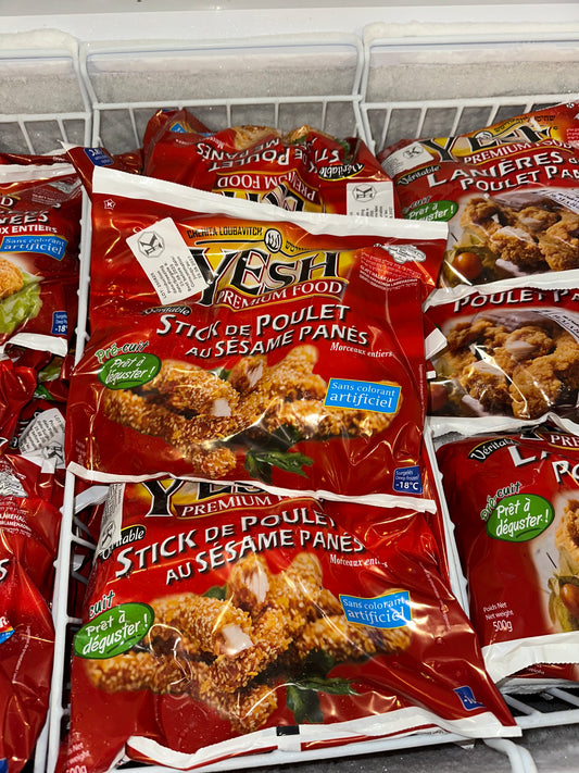 Batonnets panés sésame 500gr YESH