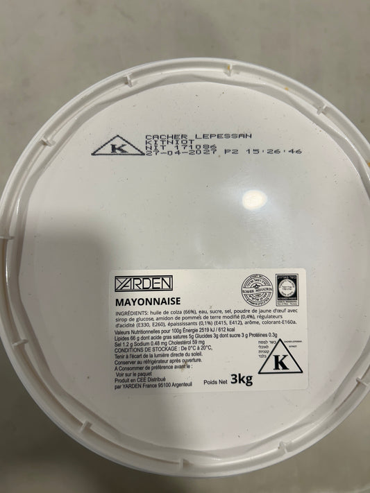Mayonnaise 3 kg YARDEN