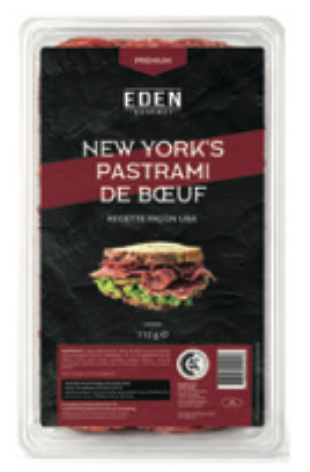 New York Pastrami de boeuf 110 gr