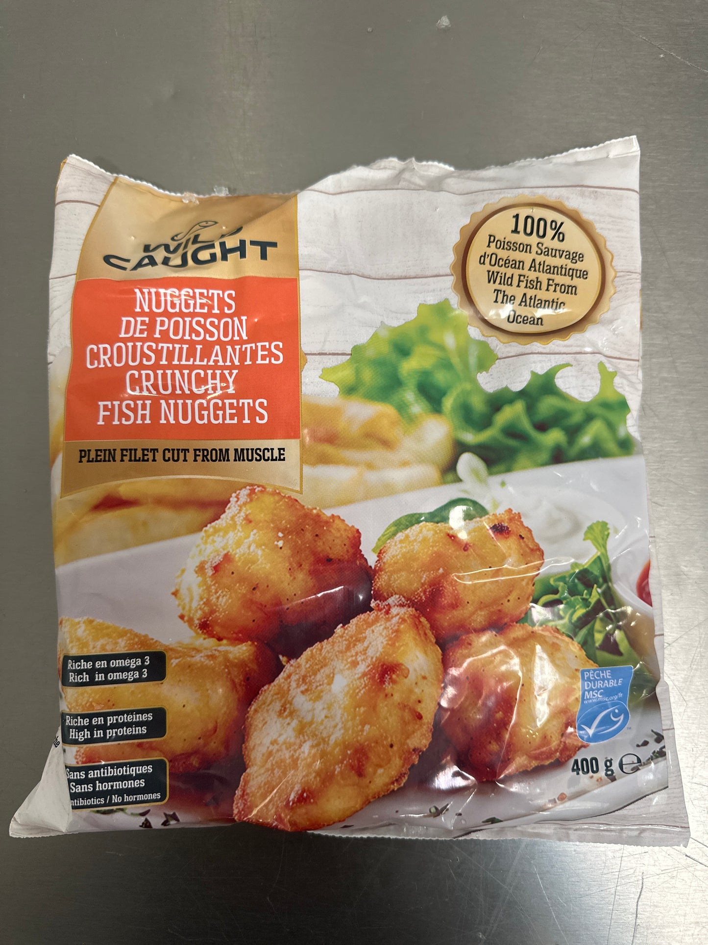 Nuggets de poisson croustillan 400 gr