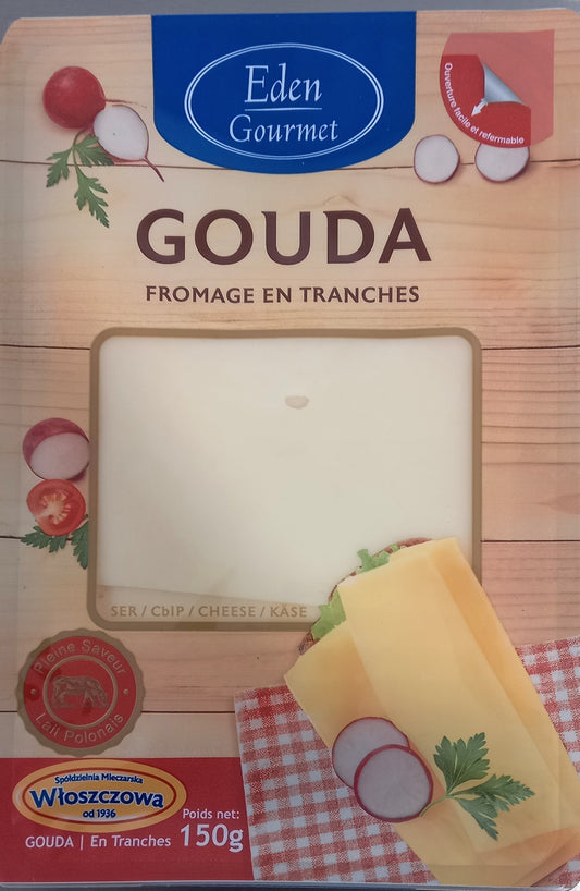 Gourmet Gouda Tranchés 150 gr EDEN