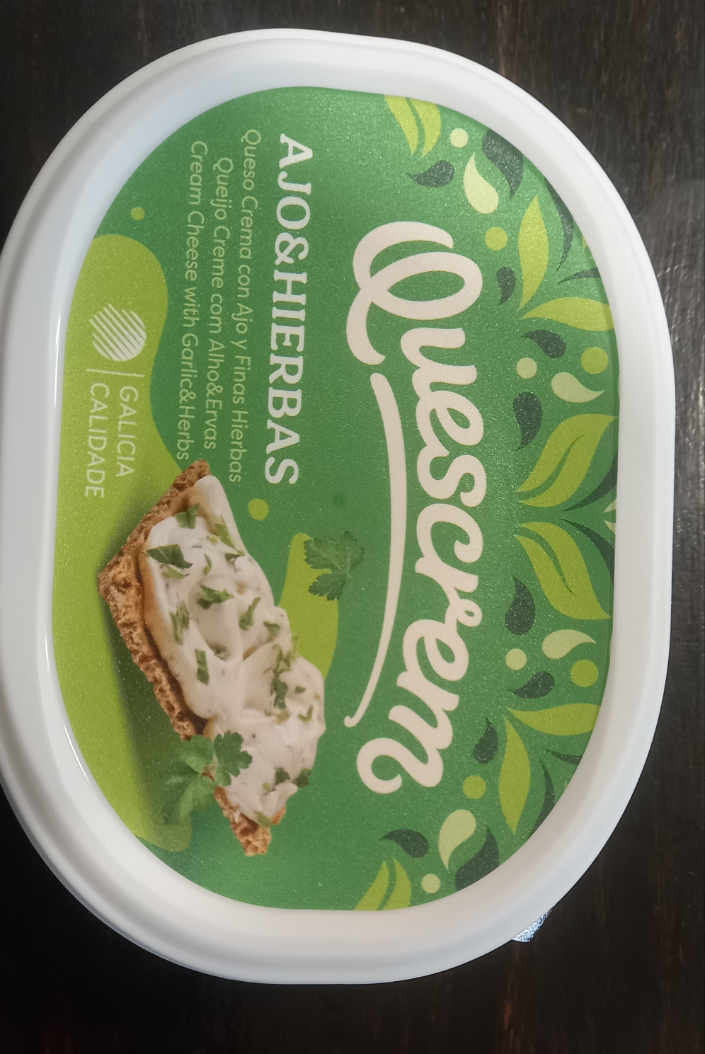 Creme cheese Double crème  Ail et fines herbes 200 gr