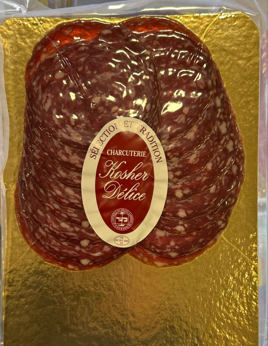 Saucisson sec 12 tranches 100 gr KOSHER DELICES