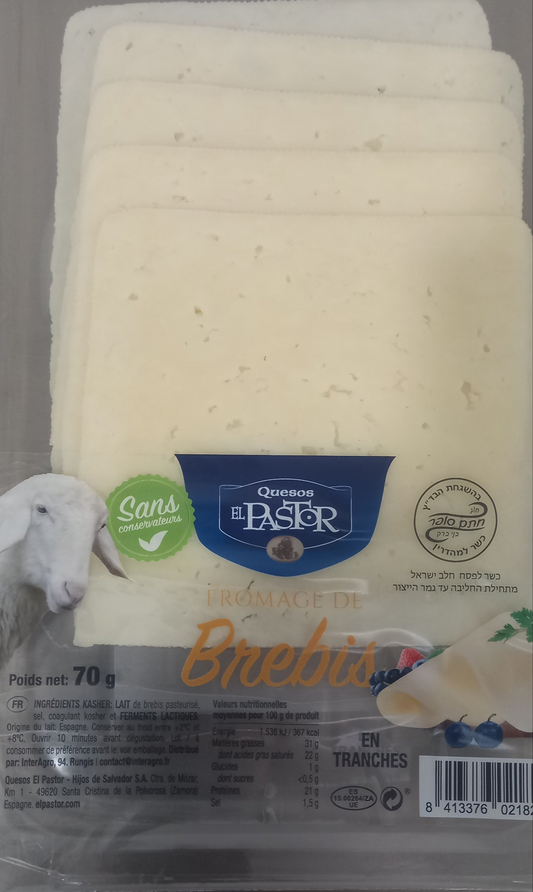 Fromage BREBIS en tranche 70 gr EL PASTOR