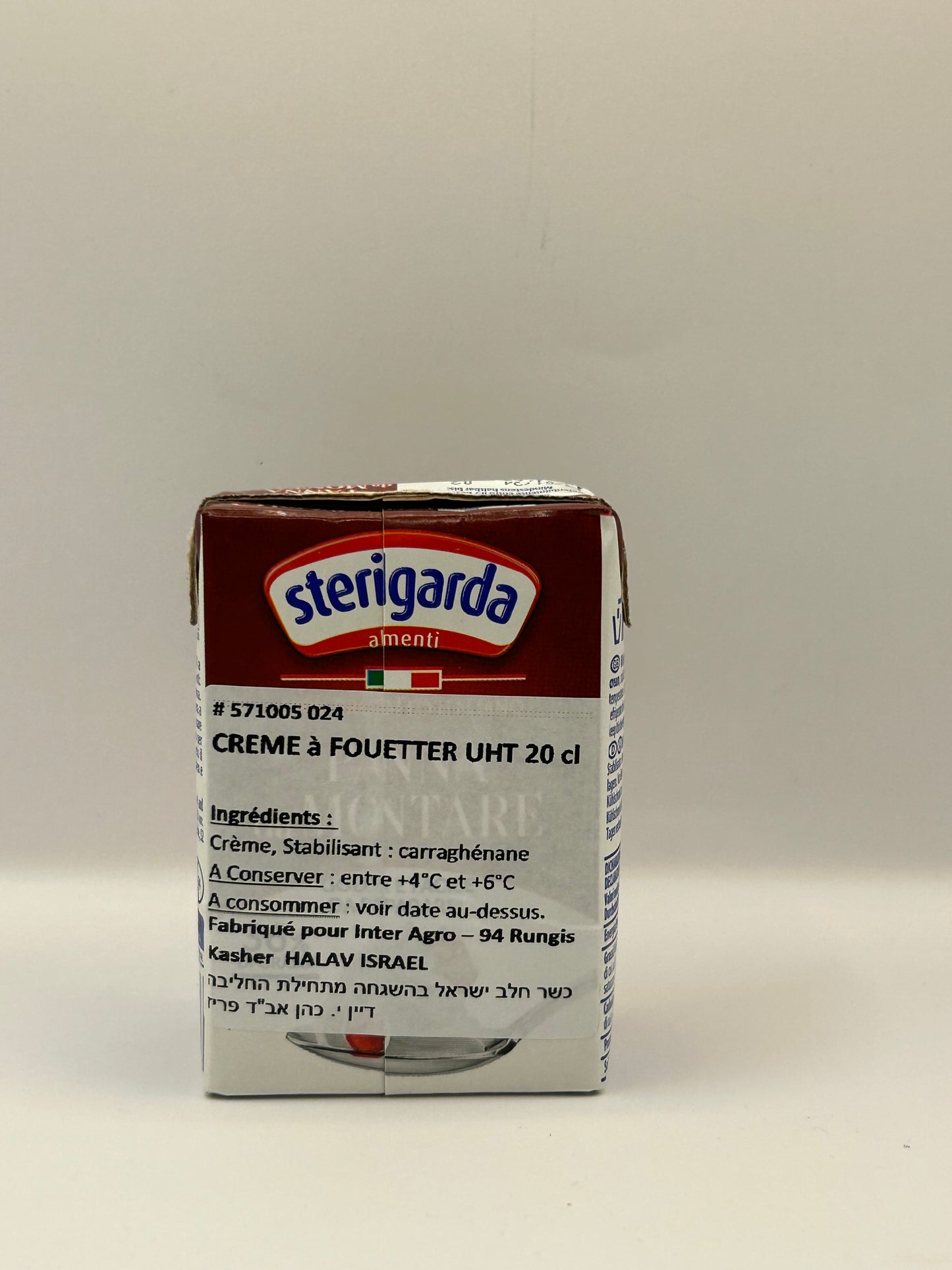 Crème épaisse UHT 20 cl STERIGARDA