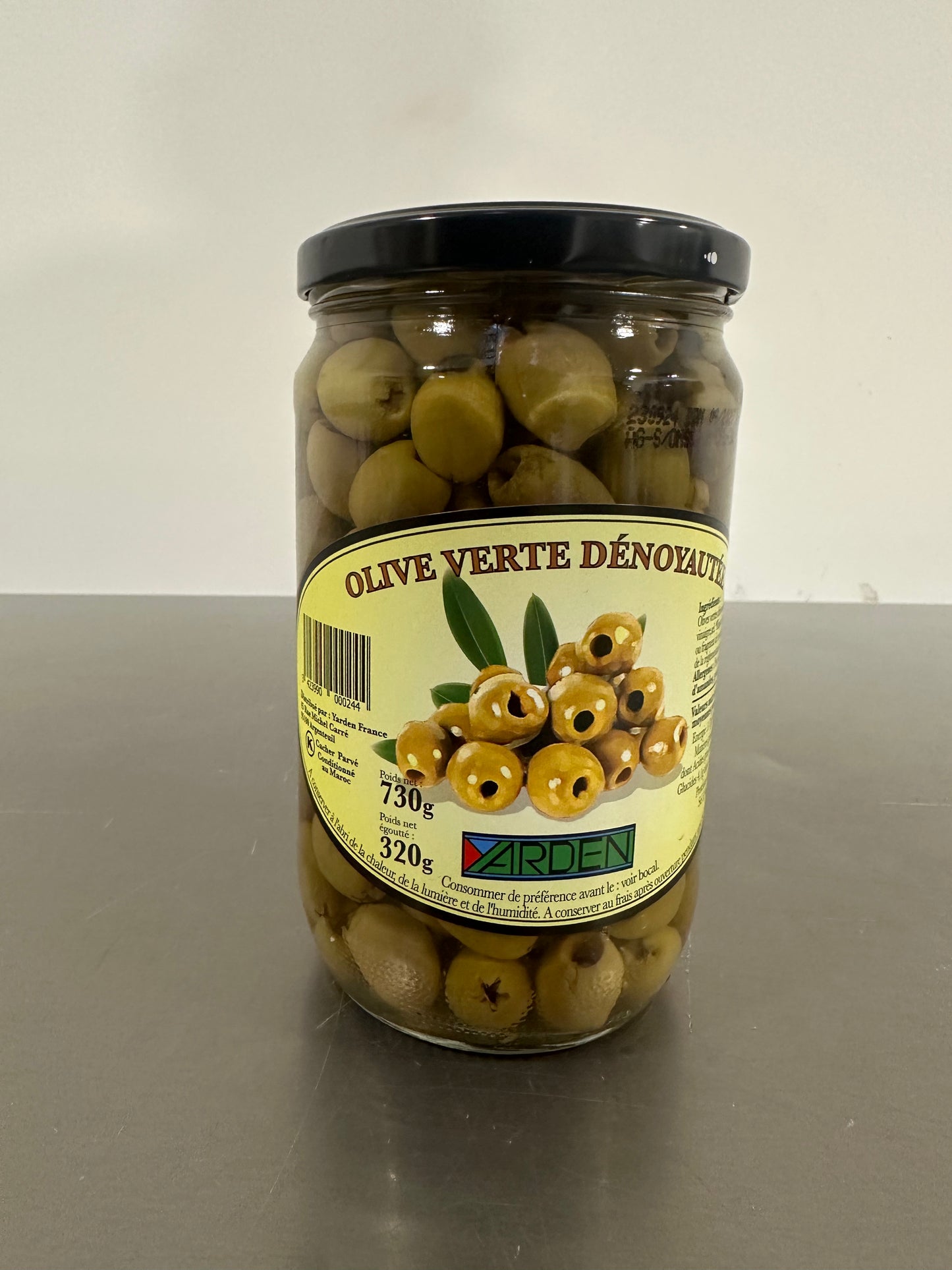 Olives VERTE dénoyautées 730 g YARDEN