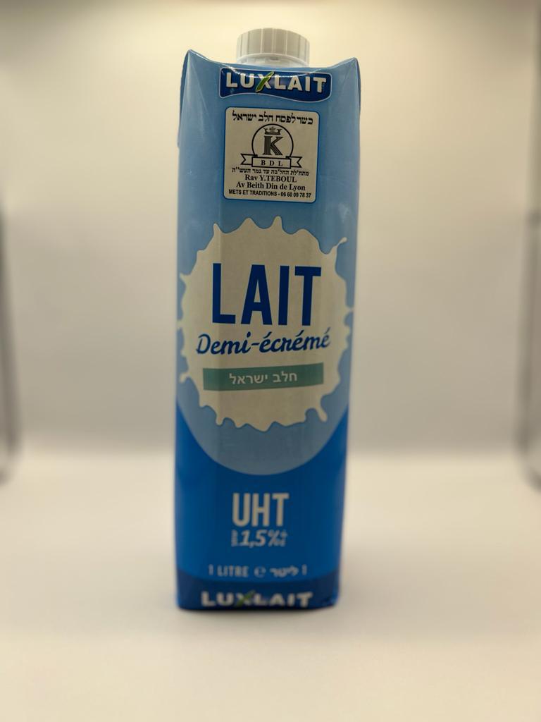 Lait UHT Demi Ecrémé bouteille 1L