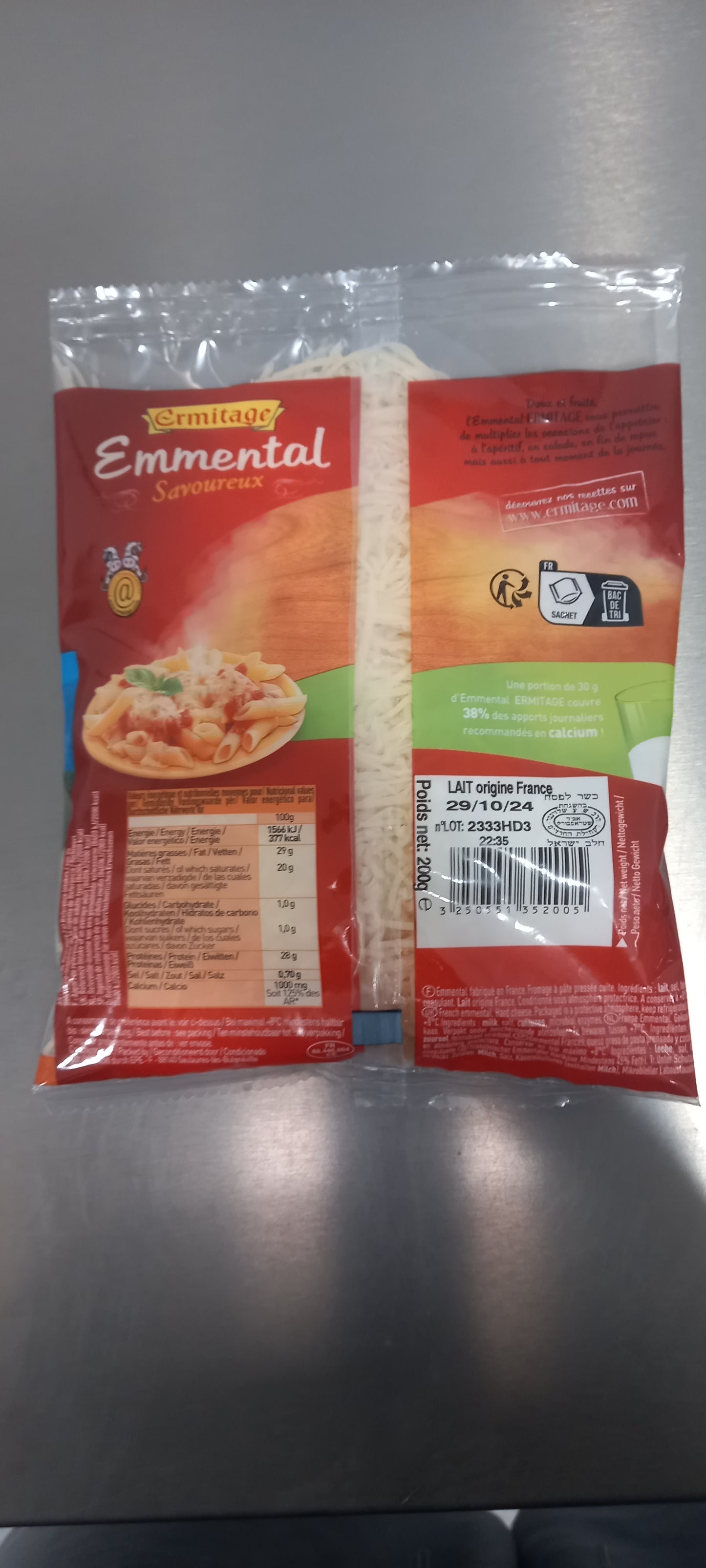 Emmental rapé Ermitage 200g