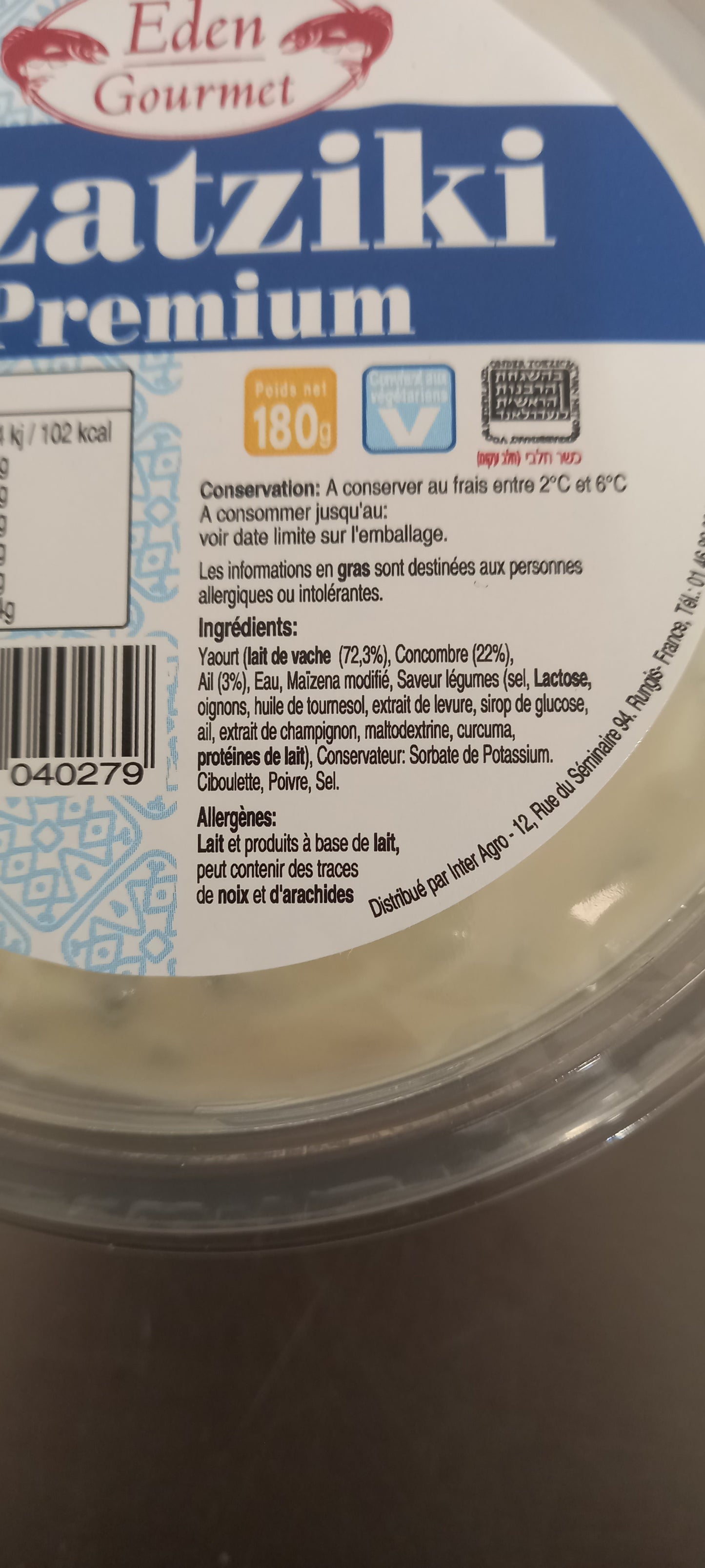 Tzatziki 180 gr EDEN