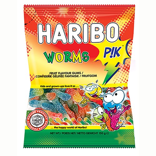 Haribo Worms Haribo 150 gr